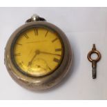 VICTORIAN SILVER CASED POCKET WATCH 'The Abbotsford Lever', the movement marked 'Scott & Co.