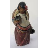 LLADRO FIGURE OF A YOUNG MEXICAN GIRL 'PEPITA' printed, impressed and incised marks to base,