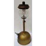 TILLEY LAMP with a domed reservoir and mantle, model TY20, 45cm high,