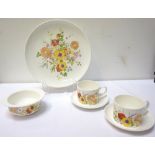 WEDGWOOD SUMMER BOUQUET DINNER AND TEA SERVICE comprising eighty seven pieces,