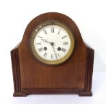 1930s MAHOGANY CASED MANTLE CLOCK