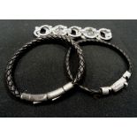 THREE DESIGNER BRACELETS