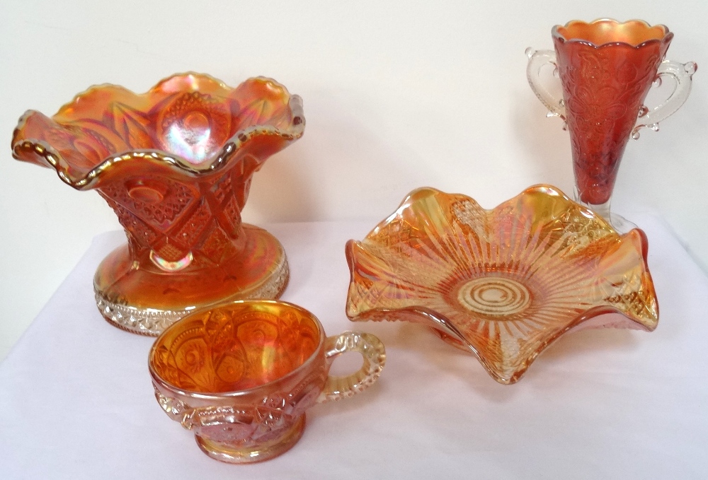 COLLECTION OF VINTAGE CARNIVAL GLASS
