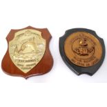 TWO PERUVIAN NAVY PLAQUES