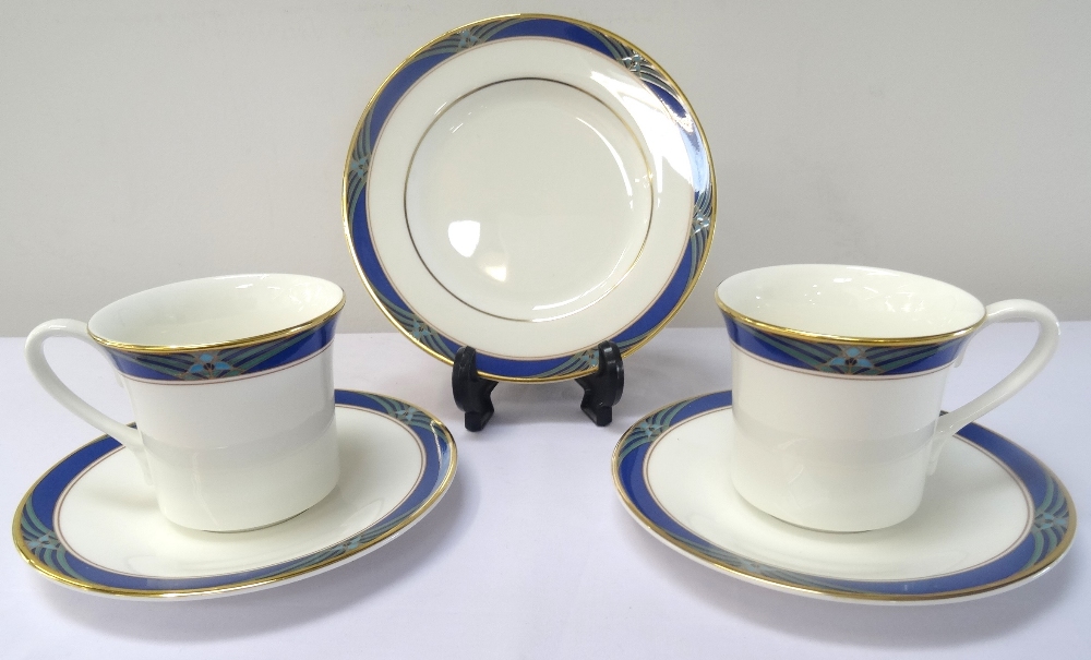 ROYAL DOULTON 'REGALIA' BONE CHINA TEA SERVICE comprising six cups;