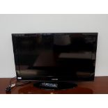 SAMSUNG COLOUR TELEVISION with a 31" screen, scart points, model number LE32D400E1W,