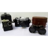 SOVIET RUSSIAN 'ZENIT 3M' CAMERA with Industar-50 3,5/50 lens, with case,