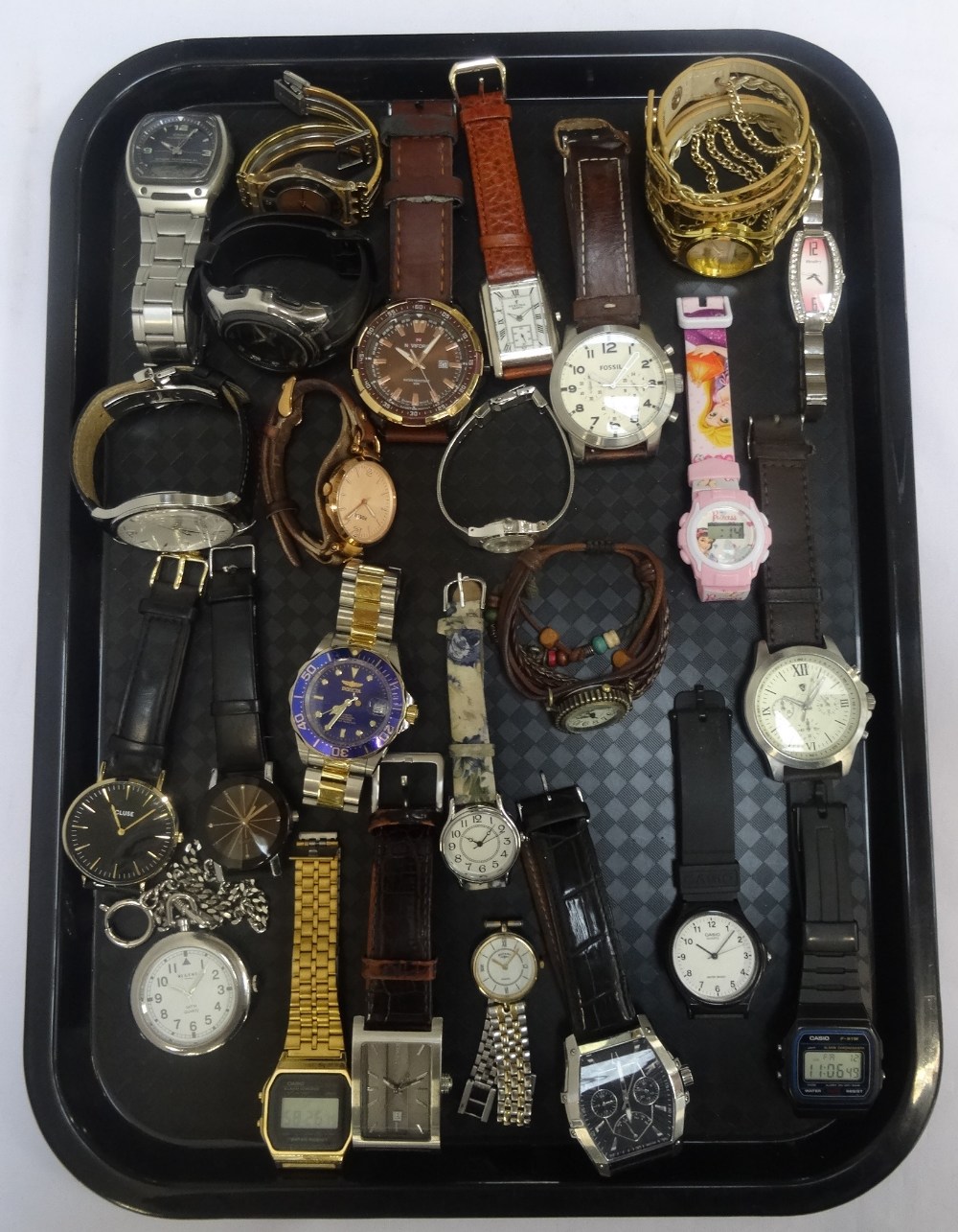 SELECTION OF LADIES AND GENTLEMEN'S WRISTWATCHES comprising Casio, Swatch, Festina, Fossil, Tissot,