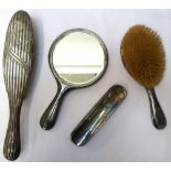 LATE VICTORIAN SILVER BACKED BRUSH London 1896, 32.