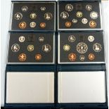 ROYAL MINT UNITED KINGDOM PROOF COIN COLLECTIONS comprising 1990; 1991; 1992; 1993; 1994; 1995;