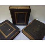 THREE VICTORIAN ILLUSTRATED FAMILY BIBLES one Rev.John Eadie, W.R.