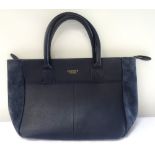 OSPREY LONDON BLUE LEATHER HANDBAG