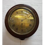 GEORGE III SCOTTISH MAHOGANY WALL CLOCK