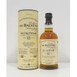 BALVENIE 12YO DOUBLEWOOD The classic Balvenie 12 Year Old Single Malt Scotch Whisky is on display