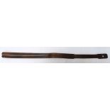 VINTAGE TEACHER'S LEATHER TWO TAIL TAWSE by 'Brownlee Bathgate',