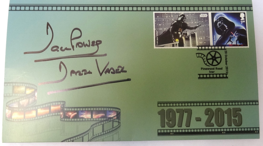 DAVE PROWSE, DARTH VADAR, SIGNED STAR WARS FIRST DAY STAMPED COVER dated 20th October 2015,