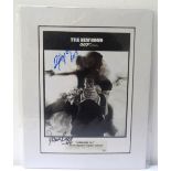 GEORGE LAZENBY AND DIANA RIGG SIGNED PHOTOGRAPHIC PRINT from On Her Majesty's Secret Service,