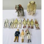 SELECTION OF ELEVEN KENNER MADE VINTAGE EMPIRE STRIKES BACK 3 3/4 INCH STAR WARS FIGURES all