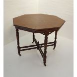 EDWARDIAN MAHOGANY WINDOW TABLE