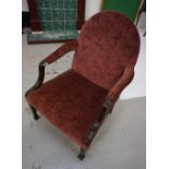 MAHOGANY ARMCHAIR