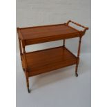 SATINWOOD TEA TROLLEY