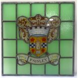 EARLY 20th CENTURY PAISLEY COAT OF ARMS