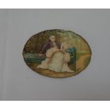 19th CENTURY FRENCH MINIATURE PAINTED PI