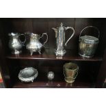 MISCELLANEOUS COLLECTION OF SILVER PLATE,