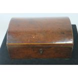 A 19th CENTURY BURR WALNUT BOX,