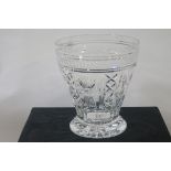 A FINE WATERFORD CUT GLASS VASE,