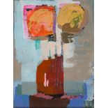 TOM BYRNE, CONTEMPORARY Flowers in a Vase Oil on canvas 15.5 x 11.