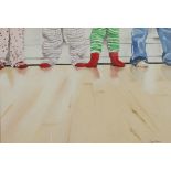 JAYNE BARRY, MODERN SCHOOL Pyjama Party Watercolour 15 x 21.5inches (38 x 54.