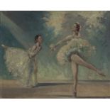 MAURICE CANNING WILKS ARHA RUA (1910-1984) Ballet Study Oil on canvas board 16 x 20inches (41 x