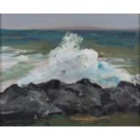 TOM BYRNE, CONTEMPORARY Crashing Waves Oil on canvas 8 x 10inches (20.5 x 25.