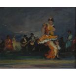 KENNETH WEBB, b.1927 La Danza Oil on board 16 x 20inches (40.5 x 50.