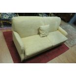 A MODERN UPHOLSTERED SOFA, of rectangular form,