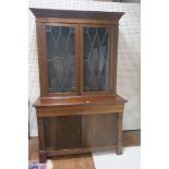 A 19th CENTURY MAHOGANY DISPLAY CABINET,