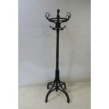 A THONET HAT AND COAT STAND, of typical form,