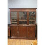 A 19th CENTURY NEO CLASSICAL STYLE BOOKCASE,