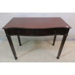 A FINE HEPPLEWHITE MAHOGANY SIDE TABLE, 19th century,