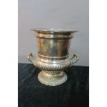 A SILVER PLATED ICE BUCKET
