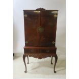 A MAHOGANY GEORGIAN STYLE CABINET,