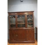 A 19th CENTURY NEO CLASSICAL STYLE BOOKCASE,