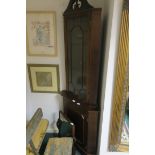 A MAHOGANY CORNER CABINET, with astragal glazed doors,