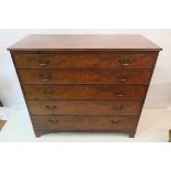 A VERY FINE GEORGIAN MAHOGANY CHEST,