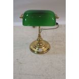 A BRASS DESK LAMP,