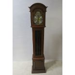 A WALNUT LONG CASE CLOCK,