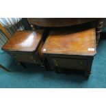 A PAIR OF CONTINENTAL KINGWOOD INLAID CHESTS,