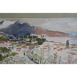 KITTY WILMER O'BRIEN (RHA) Gran Canaria Watercolour Signed lower right Bears label verso for David