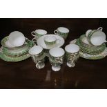 A THIRTY FOUR PIECE DERBY TEASET,